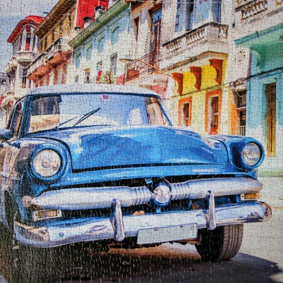 Vintage classic car | Ponte Alexandre III, two 1000 piece puzzles - Picture 2 of 3